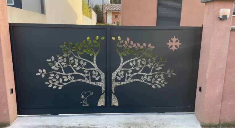 Portail aluminium personnalisé