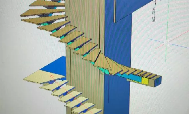 Plan d'étude projet 3D, Montréal, Aude Construction Métallique