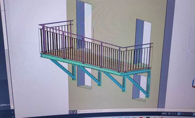 Plan d'étude projet 3D, Montréal, Aude Construction Métallique