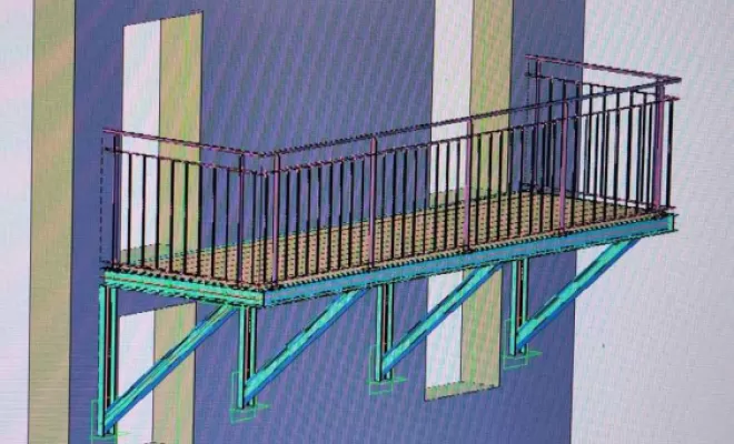 Plan d'étude projet 3D, Montréal, Aude Construction Métallique