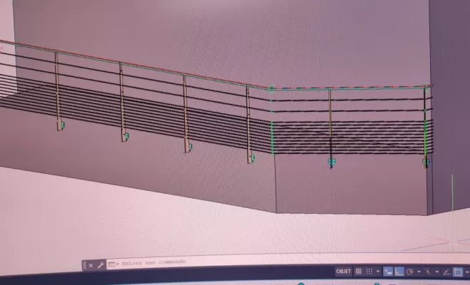Etude projet garde corps métallique Castelnaudary