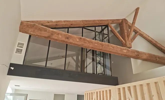 Fourniture et pose d'une verrière intérieure à Cavanac, Carcassonne, Aude Construction Métallique